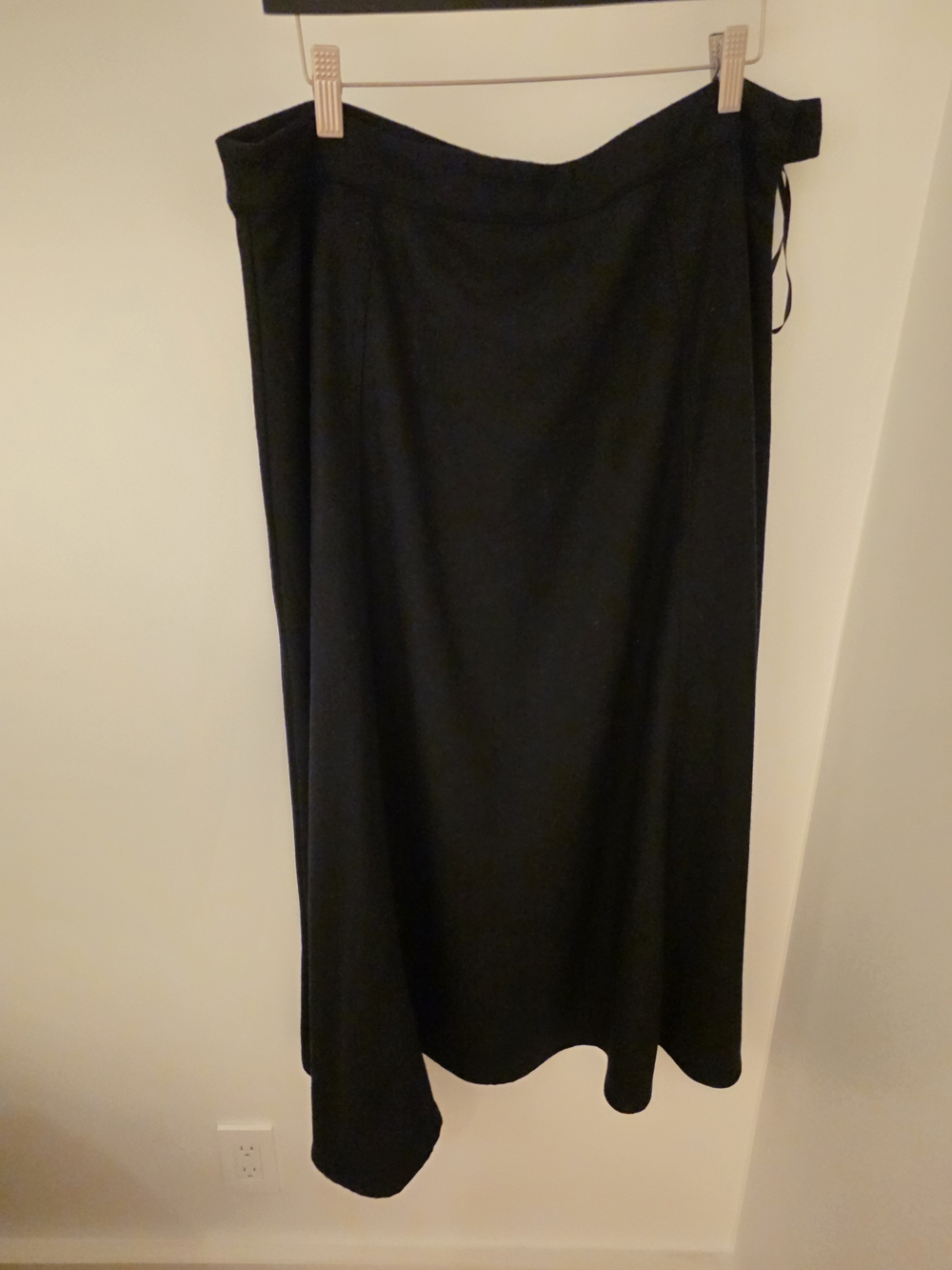 Navy Wool Skirt
